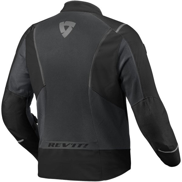 Manteau de Moto Airwave 4 Noir/Gris côté arrière