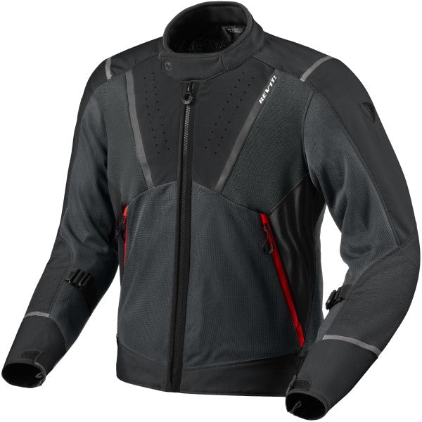 Manteau de Moto Airwave 4 Noir/Gris côté avant