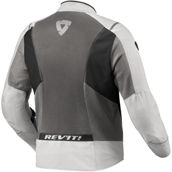 Manteau de Moto Airwave 4 Gris Clair côté arrière