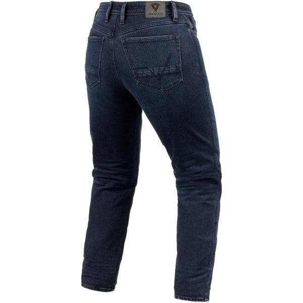 Jean de Moto Violet BF Femme Bleu côté arrière