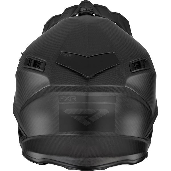 Casque de Snowcross Helium Carbon Avec Boucle à Libération Rapide Noir Derrière