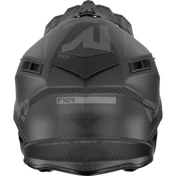 Casque de Snowcross Helium Carbone Noir de dos