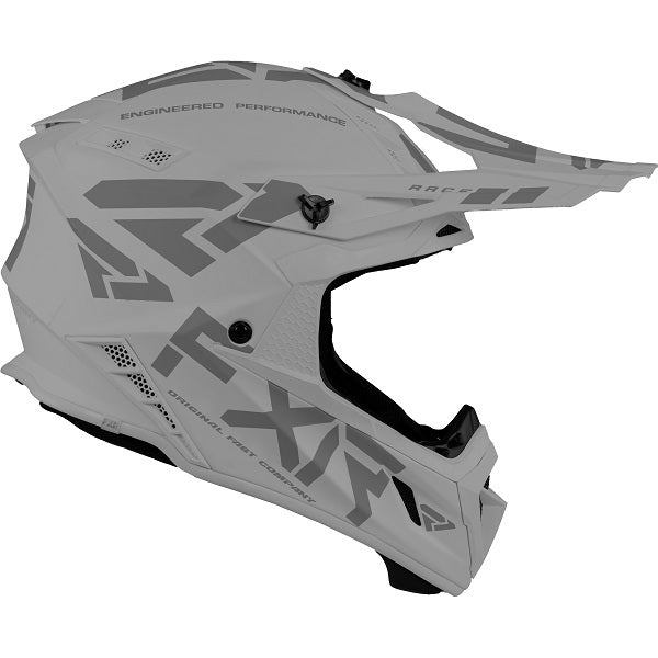 Casque de Snowcross Helium Prime Avec Boucle en D Gris Droite