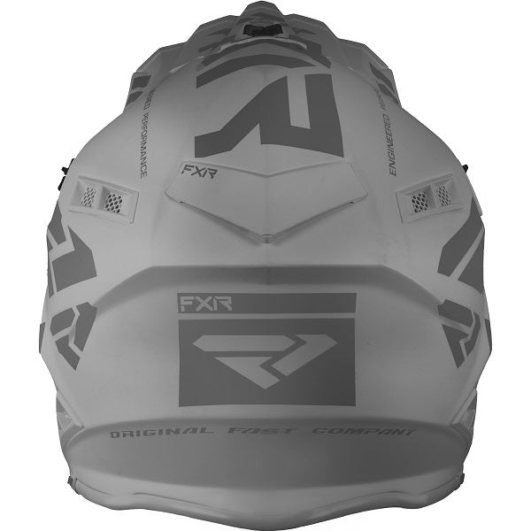 Casque de Snowcross Helium Prime Gris de dos