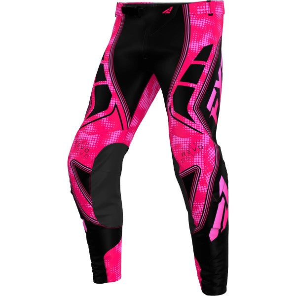 Pantalon de Motocross Revo Velocity Noir/Rose de face
