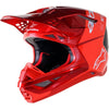 Casque de Motocross SM10 Flood Alpinestars rouge, côté gauche