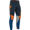 Pantalon de Motocross Sportmode Geo Thor Bleu/Orange, de profil 