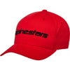 Casquette Linear Alpinestars rouge et noir