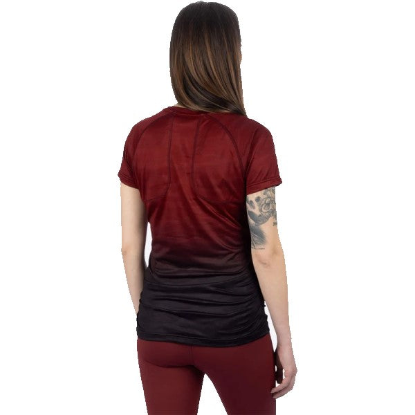 T-Shirt Exhale Active FXR Femme Rouge Dos