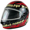 Casque Intégral de Motoneige GMax Beast Drax Junior rouge, côté gauche