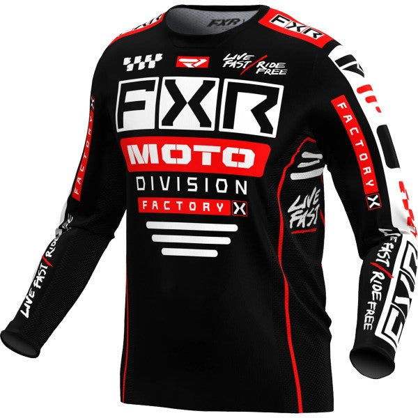 Chandail de Motocross Podium Gladiator Noir/Rouge