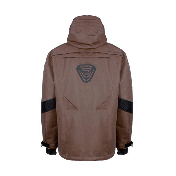 Manteau de Motoneige Adventurer/Choko, noir beige, de dos