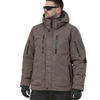 Manteau de Motoneige Adventurer/Choko, noir beige, de face