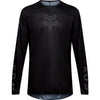 Chandail de Motocross 180 Blackout/Fox, noir , de face