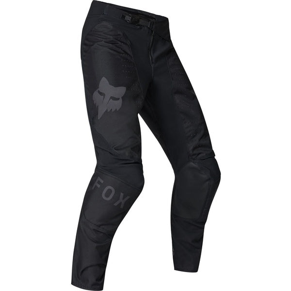 Pantalon de Motocross 180 Blackout Fox noir lustré, de face