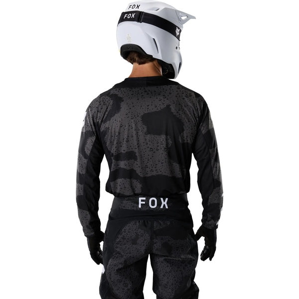 Chandail de Motocross 180 Bnkr/Fox, noir camo, de dos