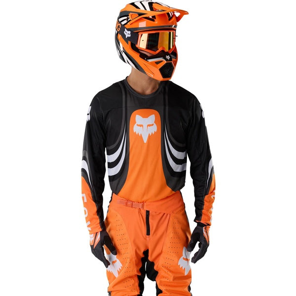 Chandail de Motocross 180 Draft/Fox/orange, de face