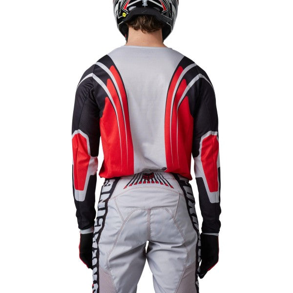 Chandail de Motocross 180 GOAT Strafer Rouge/Noir essayage de dos