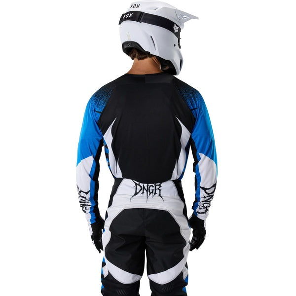 Chandail de Motocross 180 HD38/Fox, noir bleu, de dos