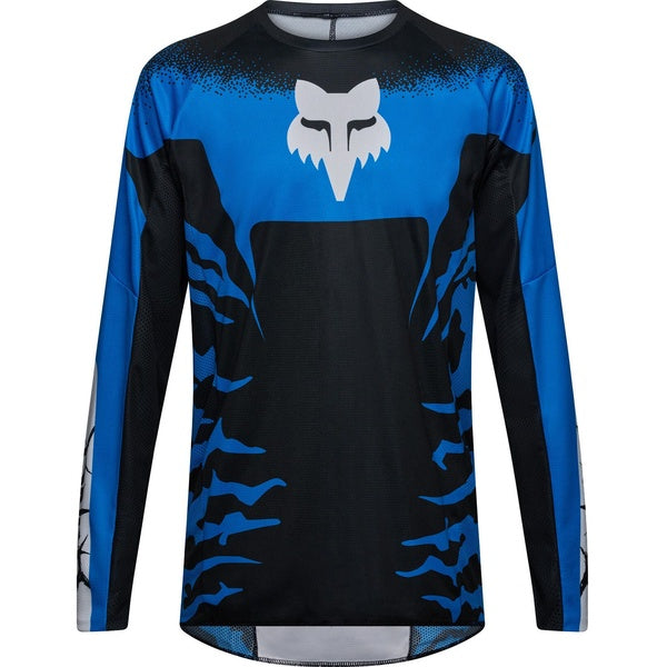 Chandail de Motocross 180 HD38/Fox, noir bleu, de face