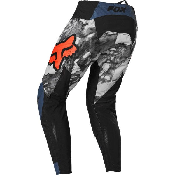 Pantalon de motocross 180 Karrera Noir/Bleu, Dos