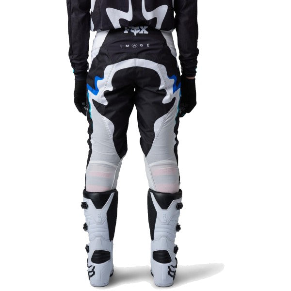 Pantalon de Motocross 180 Kozmik Noir/Blanc essayage de dos