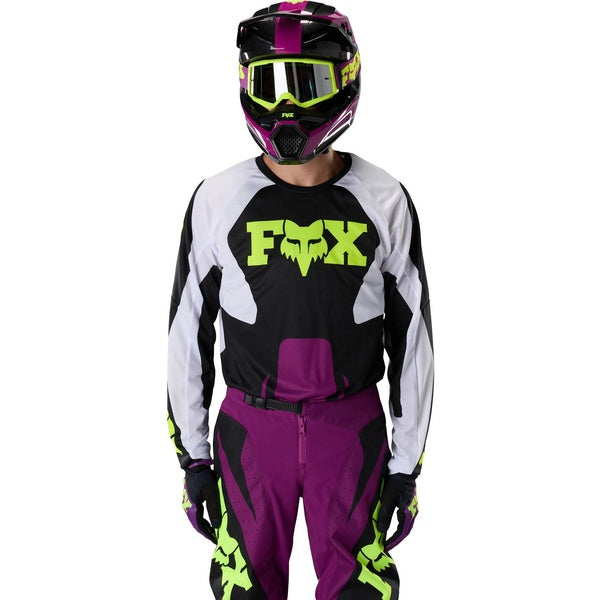 Chandail de Motocross 180 Raid/Fox, mauve, de face