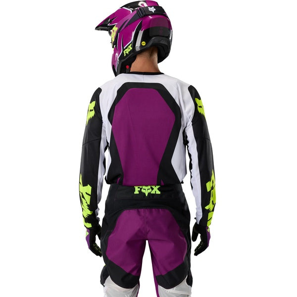 Chandail de Motocross 180 Raid/Fox, mauve, de dos