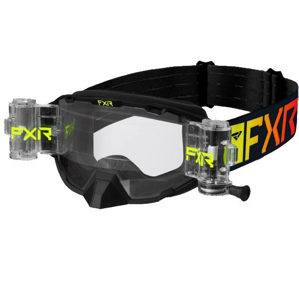 Lunettes de Motocross Maverick Roll-Off FXR Noir/Orange