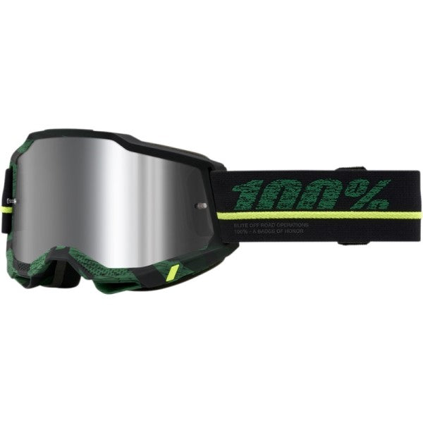 Lunettes de Motocross Accuri 2 à Lentille Miroir Noir/Vert