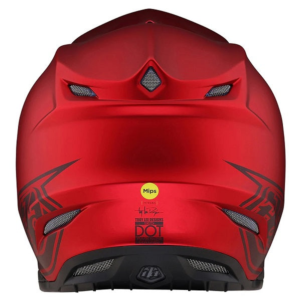 Casque de Motocross SE5 Composite Core Troy Lee Designs Rouge Derrière