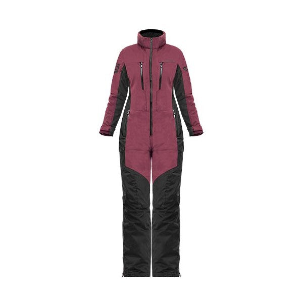 Ensemble de Motoneige Whisper Femme/Choko/rose, noir, de face