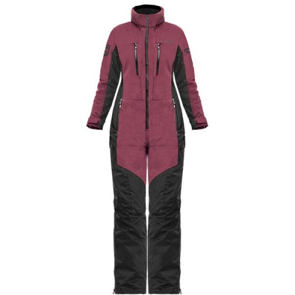 Ensemble de Motoneige Whisper Femme/Choko/rose, noir, de face