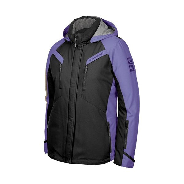 Ensemble 2 Pièces de Motoneige Eclipse Femme/Choko/noir mauve, de face