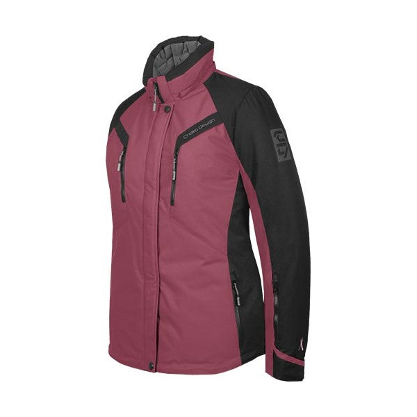 Ensemble 2 Pièces de Motoneige Eclipse Femme/Choko/rose, de face