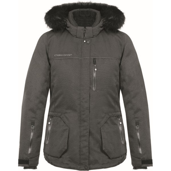Manteau de Motoneige Adventurer Femme Gris Foncé de face