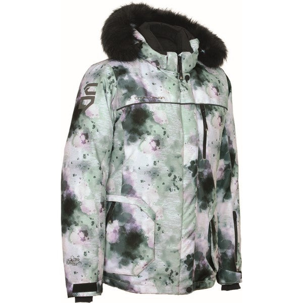 Manteau de Motoneige Adventurer Femme Vert/Multicolore de face