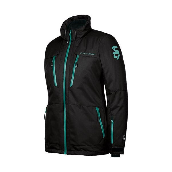 Manteau de Motoneige Adventurer Femme 27/Choko/noir,bleu, de face