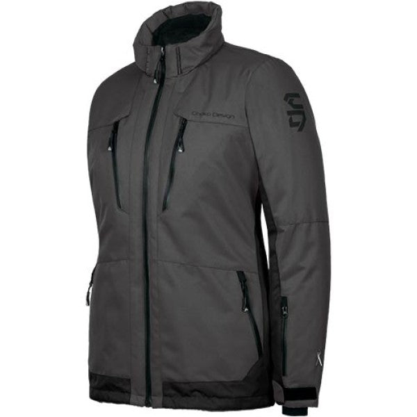 Manteau de Motoneige Adventurer Femme 27/Choko/gris foncé, de face