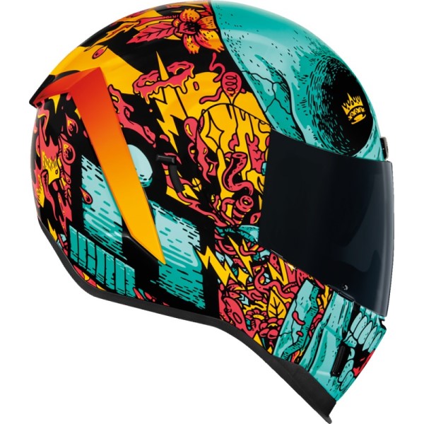 Casque Intégral de Moto Airform MIPS Munchies Multicolore de gauche