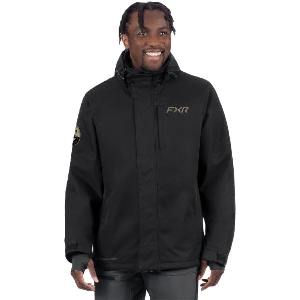 Manteau de Motoneige Ascend/FXR/noir, de face