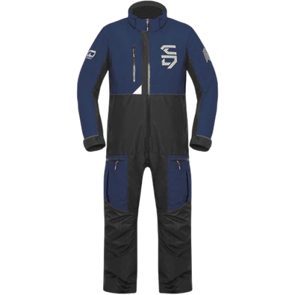 Ensemble de Motoneige Pilot/Choko/bleu, de face