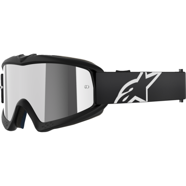 Lunette de Motocross Vision Corp Lentille Miroir Junior Alpinestars noir