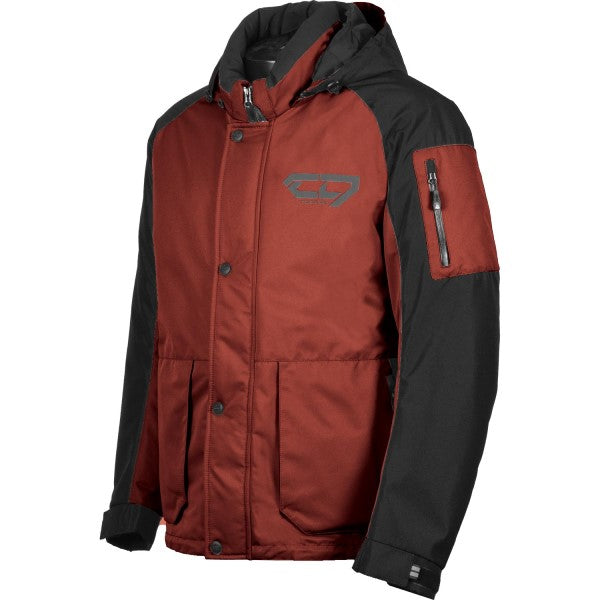 Manteau de Motoneige Horizon/Choko/rouge, de face