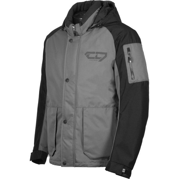 Manteau de Motoneige Horizon/Choko/gris, de face
