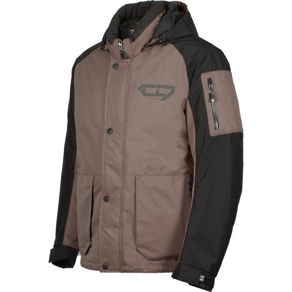 Manteau de Motoneige Horizon/Choko/noir, beige, de face