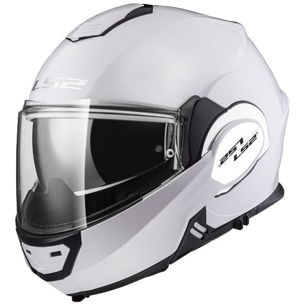 Casque Modulaire de Moto Valiant Solid Blanc incliné de droite