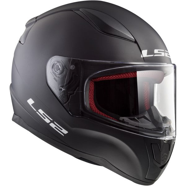 Casque Intégral de Moto Rapid Junior Noir Mat incliné de gauche