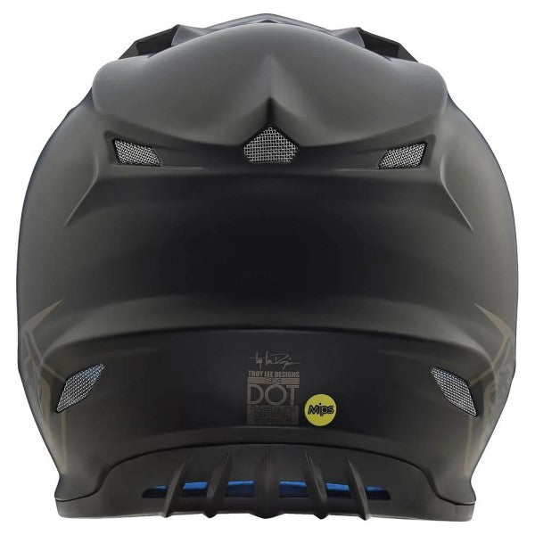 Casque de Motocross SE4 Polyacrylite Midnight Junior Noir de dos