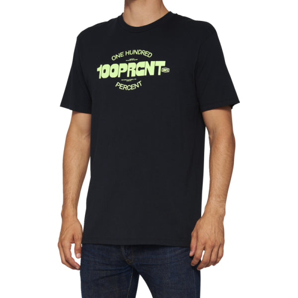 T-Shirt Serpico 100% noir, de face